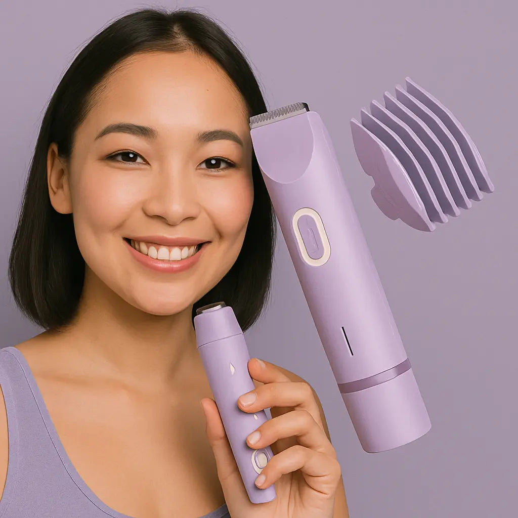 Skyniva™ – Afeitadora eléctrica 2 en 1 para mujeres: suavidad y precisión